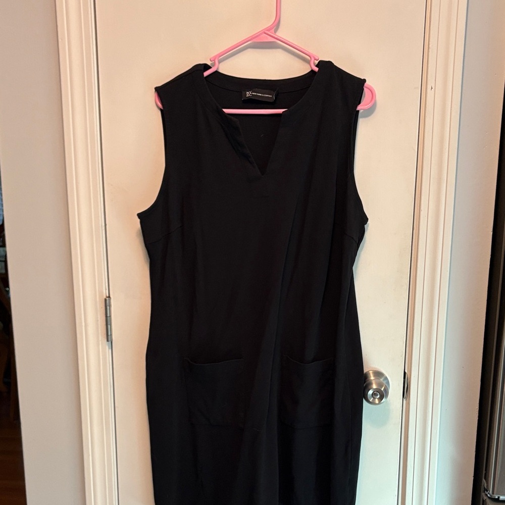 New York & Company Black Midi Dress